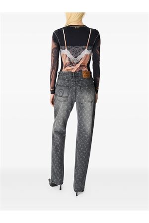 Jeans dritti in denim grigio MARINE SERRE | WPA128BCDEN0006GR90